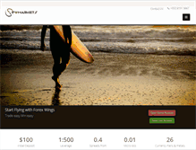 Tablet Screenshot of forexwings.com